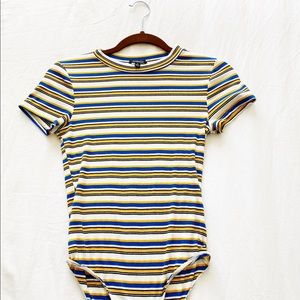 White striped bodysuit